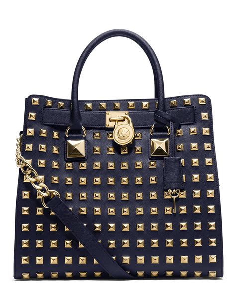 michael kors small hamilton purse|Michael Kors Hamilton studded tote.